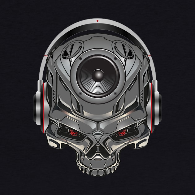 Bass Music Skull by FAKE NEWZ DESIGNS